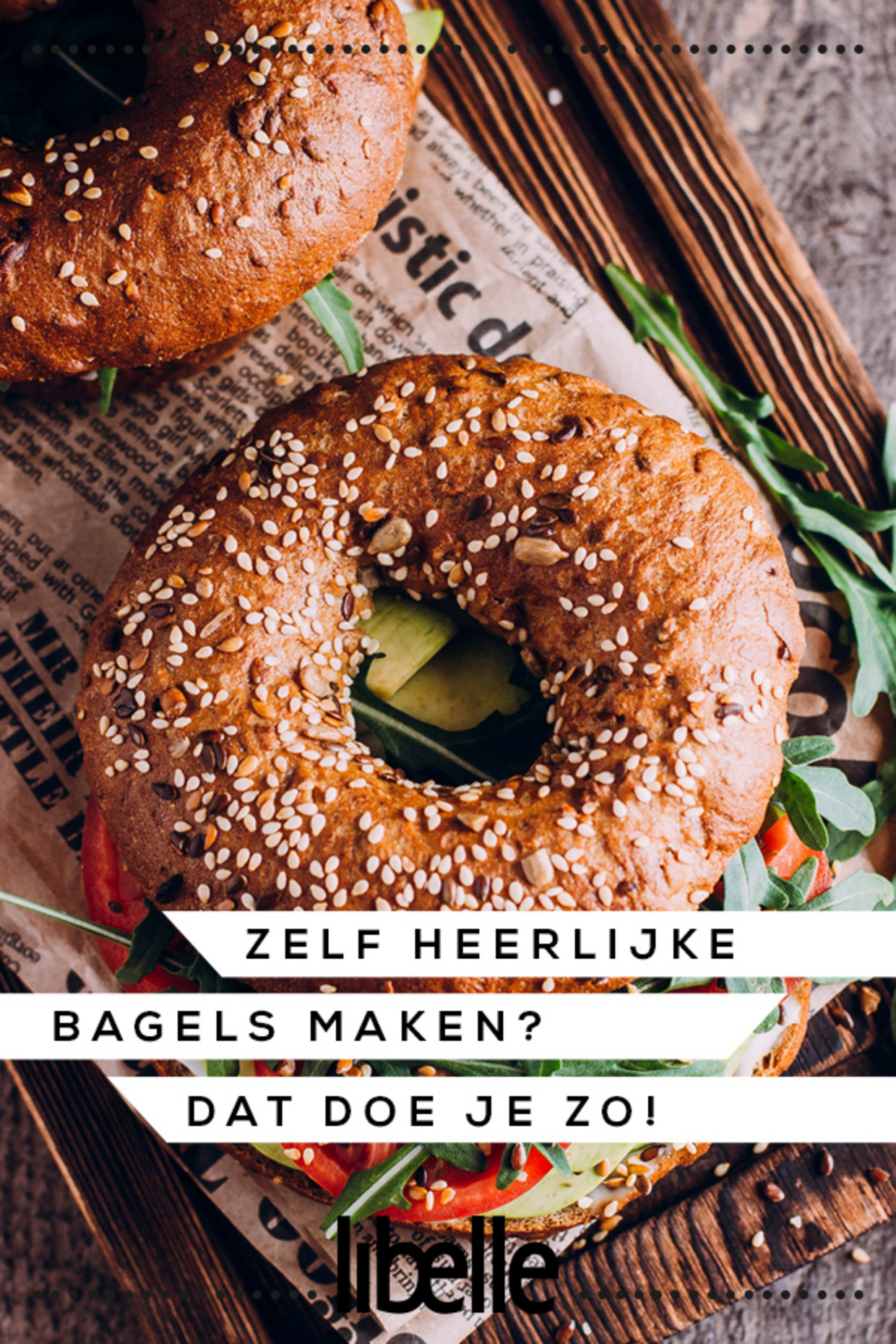 Deze bagel met maar 5 ingrediënten is een grote hit op internet (geen gist nodig!)